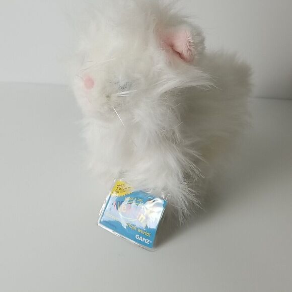 Webkinz  White Persian Cat HM110  Ganz  Plush Cat With Unused Code Retired - Picture 7 of 9
